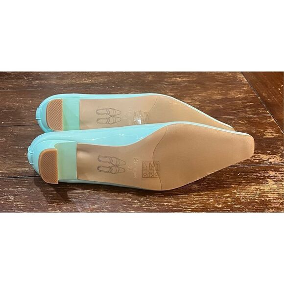 C.Paravano Ladies' Chunky Low Heel Pearl Ankle Strap - Picture 6 of 7